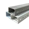 Canaleta de PVC para Cableado para Montaje en Superficie, Canaleta de Cableado para Cajas de Distribución, Canaleta para Gestión de Cables de Red, Canaleta Industrial en Forma de U, Canaleta para Cables en Blanco, Azul y Gris