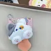 Chaveiro de Pelúcia Fofo com Cauda Longa, Pingente de Mochila para Melhor Amigo, Presente