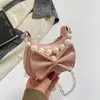 Bolsa de Mão com Laço Estilosa 2026 Grande Capacidade Moda Nova Tendência Corrente de Menina Popular Sob o Braço Pérola Bolsa de Ombro