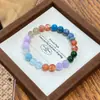 Pulsera Qiaoen de Ágata Amarilla Natural Flor Negra Dorada Multigemas con Piedra Lunar Negra y Cristal Blanco, Diseño Versátil, Mayoreo