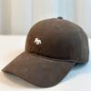 Gorra de Béisbol Bordada de Zorro Pequeño Lindo para Celebrante de Internet para Pareja de Hombres y Mujeres Estilo Coreano Moda Rostro Mostrado Pequeña Gorra de Copa Suave