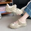 Zapatos Deportivos de Verano Nuevos para Mujer, de Malla Transpirable, con Correas de Velcro, Suela Suave, Sandalias Casuales Antideslizantes, Diseño Versátil Poco Profundo
