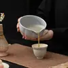 Tigela de Matcha Pétala Cerâmica Torneada em Forno Suporte para Batedor de Chá Conjunto Criativo de Sorvete e Chá Acessórios Ferramentas de Chá da Dinastia Song Suporte para Pincel de Chá