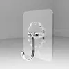 Gancho Adhesivo Transparente Sin Clavos y Sin Taladro Rongshen para Baño, Inodoro, Cocina, Detrás de la Puerta, Gancho Impermeable Flor de Ciruelo