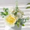 Ramo de Novia de Rosa Artificial Estilo Ins Nórdico, Arreglo Floral para Fotografía de Boda, Decoración del Hogar, Serie Lenguaje de las Flores