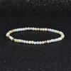 Pulsera para Niñas, Pulsera de Cuentas de Piedra Natural de 3 mm de Alta Gama para Mujeres, Joyería de Pulsera de Cristal de Ágata Turmalina