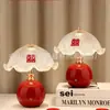 Um Par de Lâmpadas Duradouras para Recém-Casados, Abajures para o Quarto, Lâmpadas de Mesa Festivas Vintage para Casamento, Presentes de Dote para a Noiva