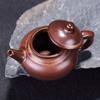 Tetera de Bolsillo Pequeña Cerámica Roja Tetera Pulgar Tetera de Bambú Tetera Calabaza Tetera de Piedra Mascota de Té Cerámica Tetera Pequeña Cambio de Horno