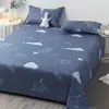 Sábana de una pieza invierno funda de edredón individual 1.5 metros dormitorio estudiantil estilo ins algodón lavado con agua pura funda de almohada individual juego de tres piezas