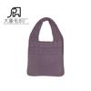 2023 Amazon chic Bolso de mano tejido de color sólido simple de gran venta Bolso de hombro tejido calado Bolso grande para mujer que combina con todo