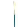 Popular cubertería de acero inoxidable Portugal de 4 piezas, cuchillo, tenedor y cuchara, juego para comida occidental, cuchillo para bistec, suministros para hotel y restaurante