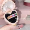 Anillo de nicho popular de eBay, de moda Camellia, combinable con todo, para hombres y mujeres, con microincrustaciones de circonita arcoíris bañadas en oro y cobre.
