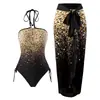 Traje de baño para mujer transfronterizo europeo y americano 2025 Bikini de playa Traje de baño de tirantes para nadar Bikini vintage