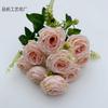 9 cabeça ondulação rosa imperial concubina rosa imitação flor de casamento flor linha segurando flor arte suave decoração de festa flor falsa