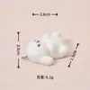 Série Flocking Fofos Brinquedos de Pelúcia de Cachorro Decorações para Casa de Boneca DIY Pingente de Chaveiro Enfeites de Mesa