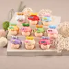 Chica con Gafas Accesorios de Resina Lindo Bolsita Ciega Adornos para Manualidades Decoración de Coche Juguetes Pequeños Llavero Colgante
