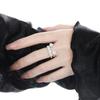 Anillo de Flor de Camelia Estilo Antiguo para Mujer Estilo Frío Plata Esterlina S925 Nicho Sentido Avanzado Estilo Fragante Anillo de Flor