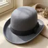 Chapéu Chapéu de Hambúrguer Chaplin Outono Inverno Exterior Chapéu Oval de Feltro de Lã Masculino Feminino Chapéu Mágico Retrô para Dança de Rua Jazz