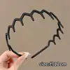 Faixa de Cabeça Esportiva Masculina para Meninos, Especial para Lavar o Rosto e Aplicação de Máscara, com Dentes, Antiderrapante, Faixa de Cabeça para Pressionar o Cabelo, Invisível, Não Puxa o Cabelo