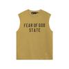 Niebla Multilínea Esenciales Hhh Marca de Moda Americana Estampado de Letras High Street Chaleco Holgado Camiseta sin Mangas para Hombre y Mujer