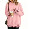 Sudadera gruesa de manga larga con bloques de color para mujer de Amazon, serie con stock a largo plazo, superventas de otoño/invierno, estilo casual para parejas