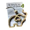 Fabricante de Procesamiento Personaliza Regalos Creativos, Elefante de Amistad Fraternal Artesanía de Madera, Adornos para Árbol de Navidad, Suministro Transfronterizo