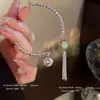 Set de Pulseras Super Campanilla de Hada, Set de Pulseras de Campana Antigua Estilo Chino para Mujeres, Diseño de Mariposa de Nicho de Lujo Ligero