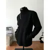 Colección nueva otoño/invierno transfronteriza: Sudadera asimétrica con cremallera y cuello alto para hombre, estilo americano de moda urbana, una camiseta de manga larga moderna y casual para hombres jóvenes