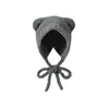 Sombreros para Mujer para Otoño e Invierno, Nuevos Sombreros Cálidos de Lana que Protegen los Oídos, Sombreros de Invierno Estilo Mapache, Sombreros de Punto, Entrega en 24 Horas
