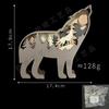 Manualidades navideñas de madera, animales del bosque norteamericanos creativos, decoración de madera para el hogar, alce, oso pardo, decoración para festivales
