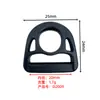 Anilla D de plástico con forma de flor de ciruelo del fabricante, hebilla perforada en forma de D, anillo semicircular hueco, anillo D de conexión de gancho