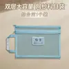 Bolsa Transparente de Matéria para Estudante de Grande Capacidade com Camada Dupla Camada Múltipla Espessada Bolsa para Armazenamento de Documentos e Matérias Bolsa de Matéria
