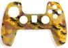 Cubierta protectora para mando de PS5 Cubierta de silicona camuflada para PS5 Piel con proceso de transferencia de agua para la mano Cubierta protectora para PS5