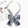 Accesorios para Camisa de Golpe Libre de Personas Estilo Japonés Corbata Azul Estilo Académico jk Patrón Perezoso Vestido Académico Lazo de Corbata Mano de Mujer dk
