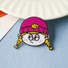 Broche de Acrílico Desenho Animado Menino e Menina Pin para Mochila Pingente de Bolsa Emblema