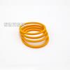 Junta tórica amarilla anillo de sellado naranja anillo de silicona naranja amarillo oscuro sello de goma alta temperatura alimentario Médico