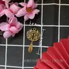 Novia China Boda Hecho a Mano DIY Accesorios Antiguo Tuan Xi Fan Decoración Colgante de Taza de Té Material de Borla Xi Zi