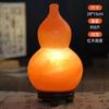 Lámpara de Sal de Calabaza Lámpara de Sal de Cristal Mineral del Himalaya Foyer Sala de Estar Dormitorio Lámpara de Mesa Recargable Adorno Luz de Noche