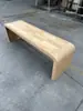 Banco de Parque para Exteriores Banco Largo Madera Anti-corrosión Textura Madera Cuadrado Jardín Patio Silla Centro Comercial Ocio Público Silla Apilable