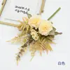 Ramo de Flores Artificiales para Decoración de Escena de Boda, Flores Atadas a Mano Clavel Niebla de Otoño, Arreglo Floral de Botella de Fragancia para el Hogar, Flores Artificiales
