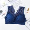 Plus Size Plus Size Seamless Lace Beautiful Back Tube Top Cyber Popular Deep V Non-Rim Sports Anti-running Light Vest para Mulheres
