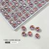 Cristal K9 de Alta Qualidade Corte Milênio Pedras Strass para Unhas Studs Super Brilhantes Pedras Strass com Fundo Pontiagudo Acessórios Coloridos Rosa para Nail Art Atacado