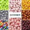 Contas Acrílicas de Futebol e Basquete com Furo Reto Contas Soltas Acessórios para Joias DIY Colar Pulseira Feitos à Mão Materiais para Miçangas