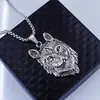 2025 Venda Quente Transfronteiriça Comércio Exterior Moda Personalizada Série Animal Pingente em Forma de Dragão Colar de Aço Inoxidável com Boa Textura