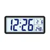 Relógio Simples de LCD Transfronteiriço, Relógio de Parede para Sala de Estar, Relógio com Display Multifuncional de Temperatura e Umidade, Venda Direta da Fábrica 801Tk