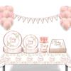 Novo bebê flor de um ano banho de bebê festa de aniversário descartável plástico pe toalha de mesa suprimentos para festa de aniversário de bebê