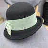 Gorro de Copa de Lana para Mujer en Otoño e Invierno Sombrero de Fieltro de Terciopelo Retro Francés Estilo Dama Sombrero de Lujo Elegante Accesible