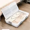 Nova Caixa de Armazenamento Plana com Rodas para Debaixo da Cama 2025 Armazenamento Debaixo da Cama Grande Capacidade Transparente Roupas Armazenamento para Dormitório