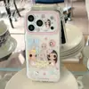 Capa de Celular Fofa Desenho Animado Bolo Xiaoyu Maçã 17Promax Adequada para 16Pro Furo Fino Camada Dupla 15Pro Novo Modelo