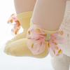 Calcetines de Encaje para Niñas de 0 a 3 Años Calcetines para Niños de Primavera, Otoño y Verano Lazo Calcetines de Princesa para Bebé Lindos Calcetines para Niñas Transfronterizos